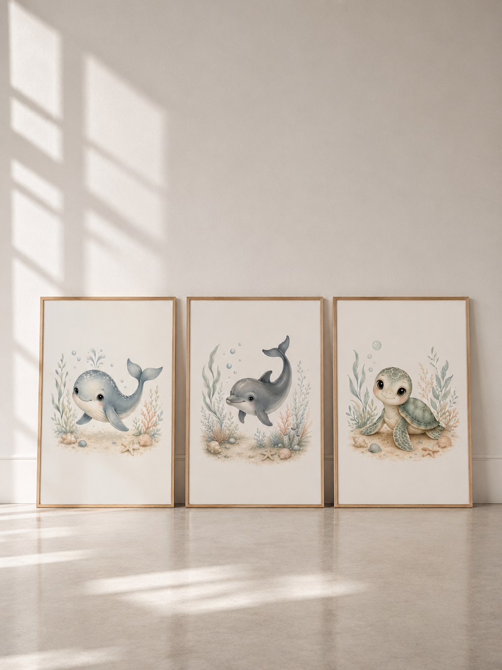 Affiches bébé animaux marins – Douceur des Flots