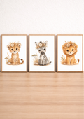 Affiches bébé animaux savane – Fleurs de Savane
