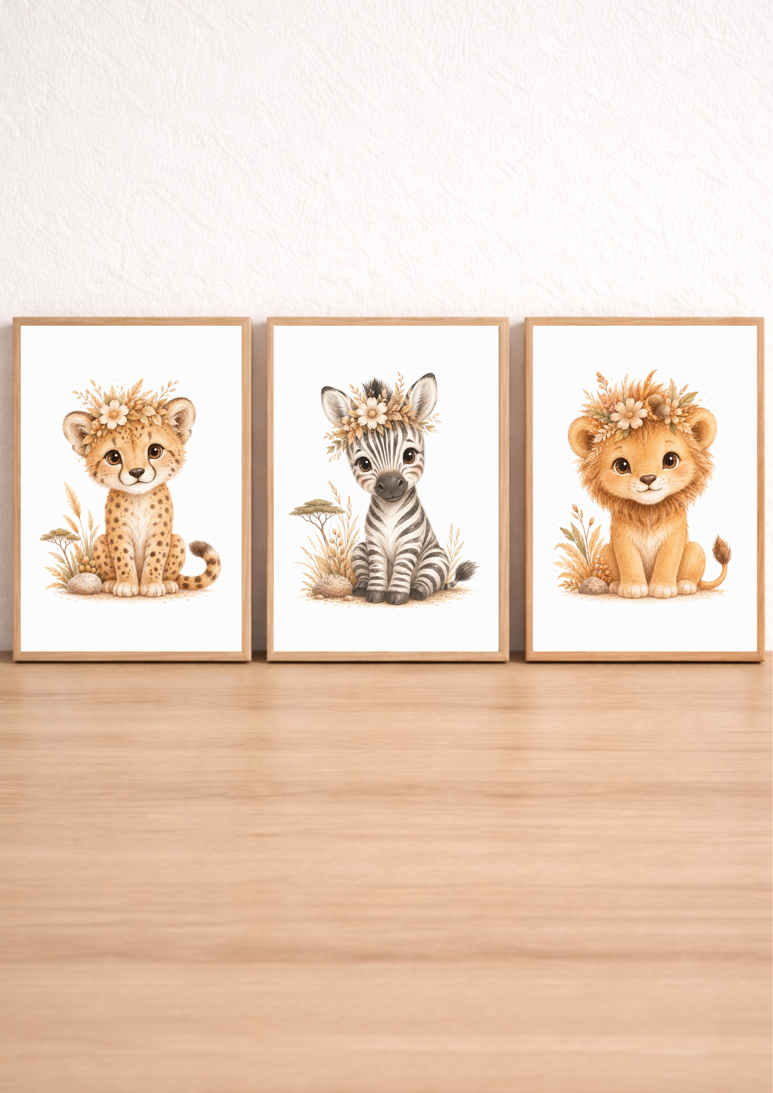 Affiches bébé animaux savane – Fleurs de Savane