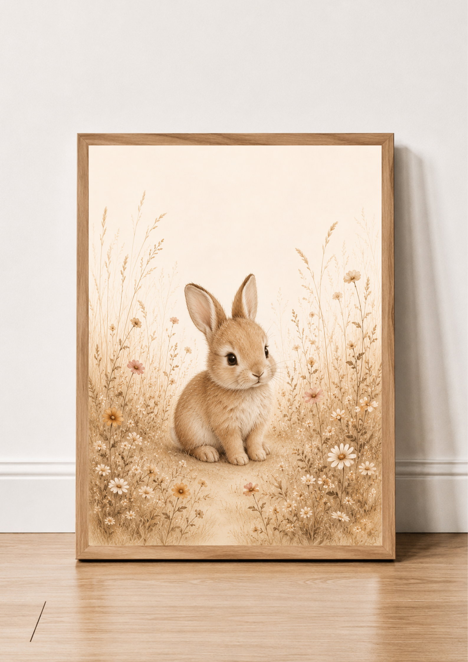 Premiers Bourgeons – Trio d’Affiches Chambre Bébé | Lapin, Renardeaux & Faon