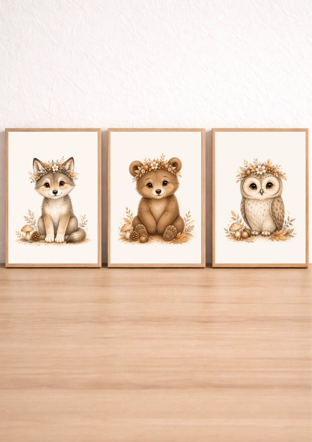 Affiches Animaux de la Forêt – Collection Couronnes d’Automne