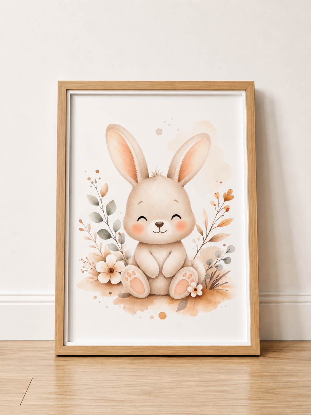 Affiches Bébé Forêt – Raton laveur, Lapin et Furet | Douce Prairie