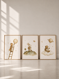 Collection d’affiches enfant – Renards astronautes & ciel étoilé