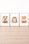 Affiches animaux forêt bébé – Collection Petit Bonheur