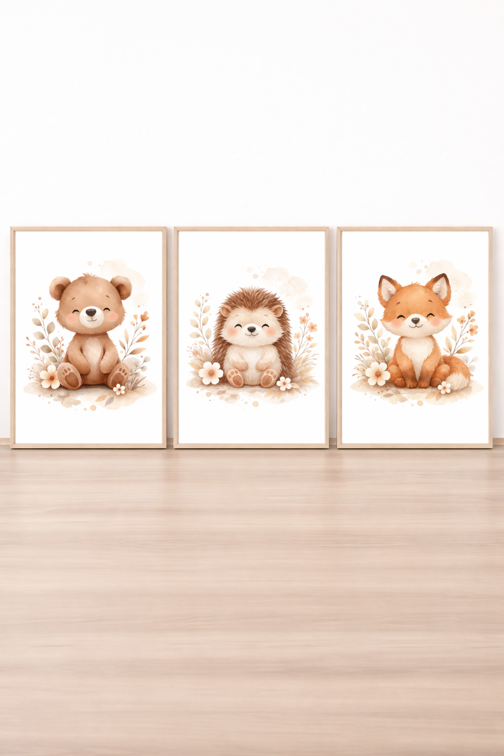 Affiches animaux forêt bébé – Collection Petit Bonheur
