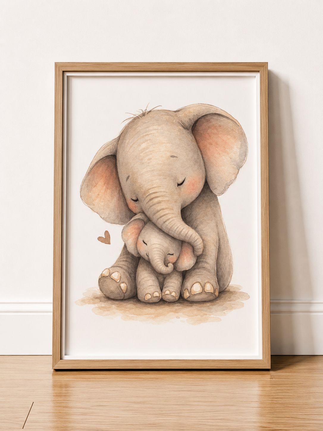 Lot de 3 affiches animaux bébé – Éléphant, Tigre & Panda | Décoration chambre bébé