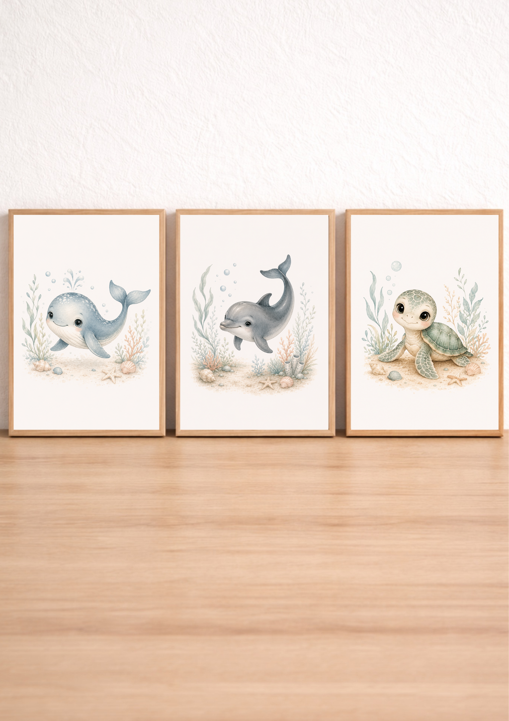 Affiches bébé animaux marins – Douceur des Flots