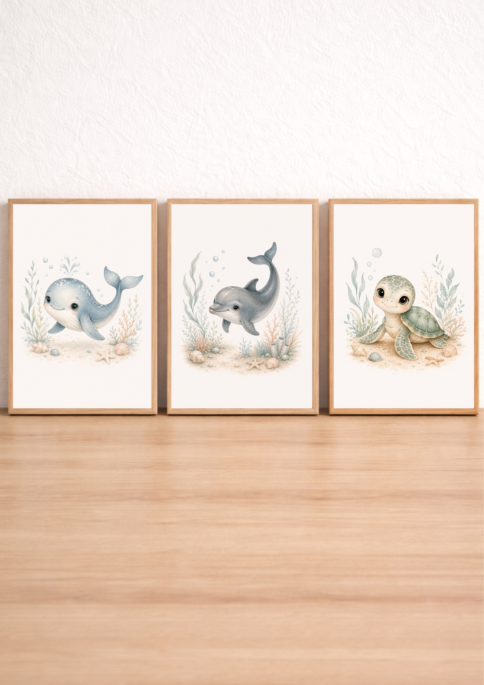 Affiches bébé animaux marins – Douceur des Flots