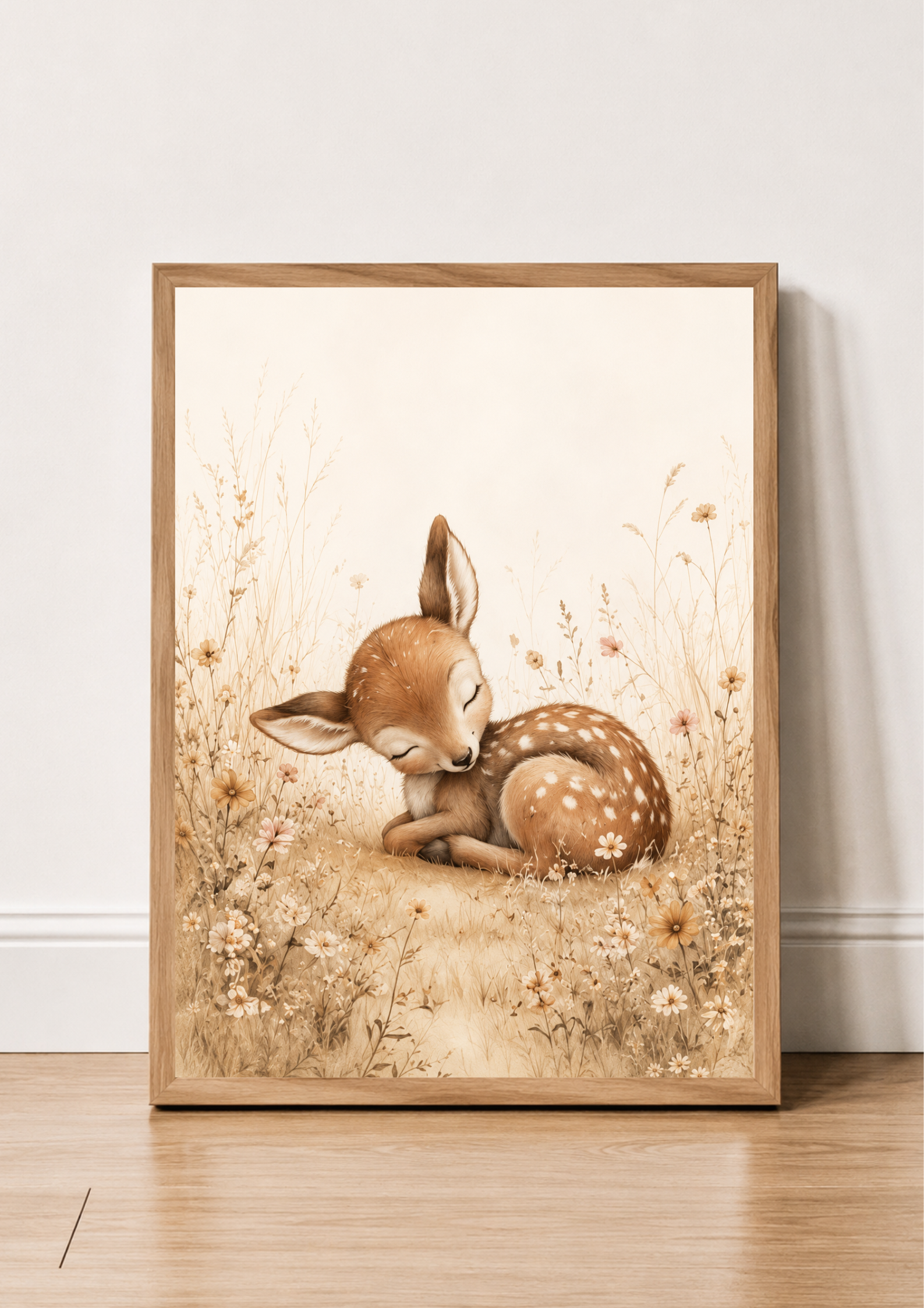Premiers Bourgeons – Trio d’Affiches Chambre Bébé | Lapin, Renardeaux & Faon
