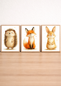 Affiches chambre enfant animaux mignons et doux