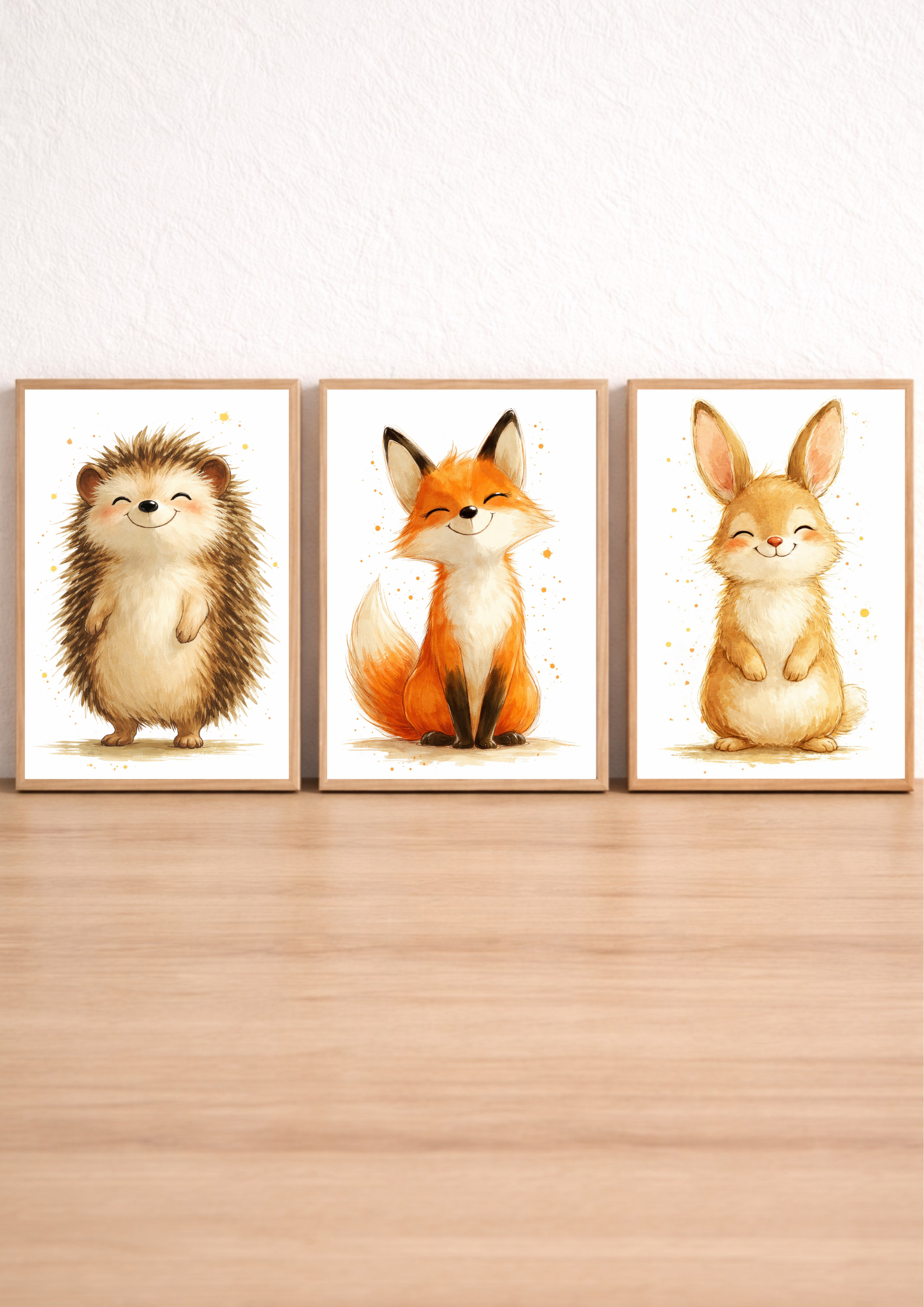 Affiches chambre enfant animaux mignons et doux