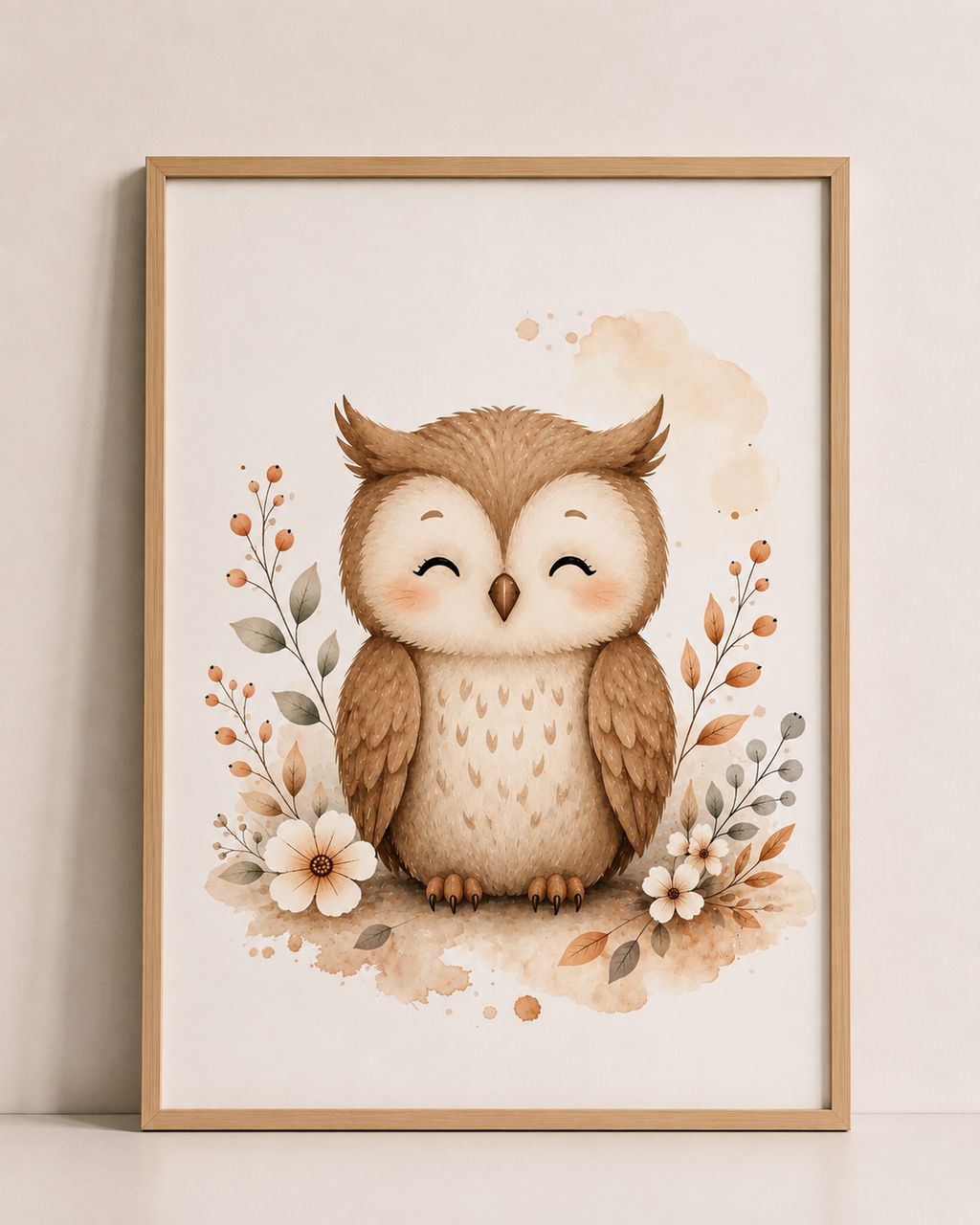 Affiches Bébé Forêt – Ourson, Hérisson et Chouette | Les Petits Veilleurs