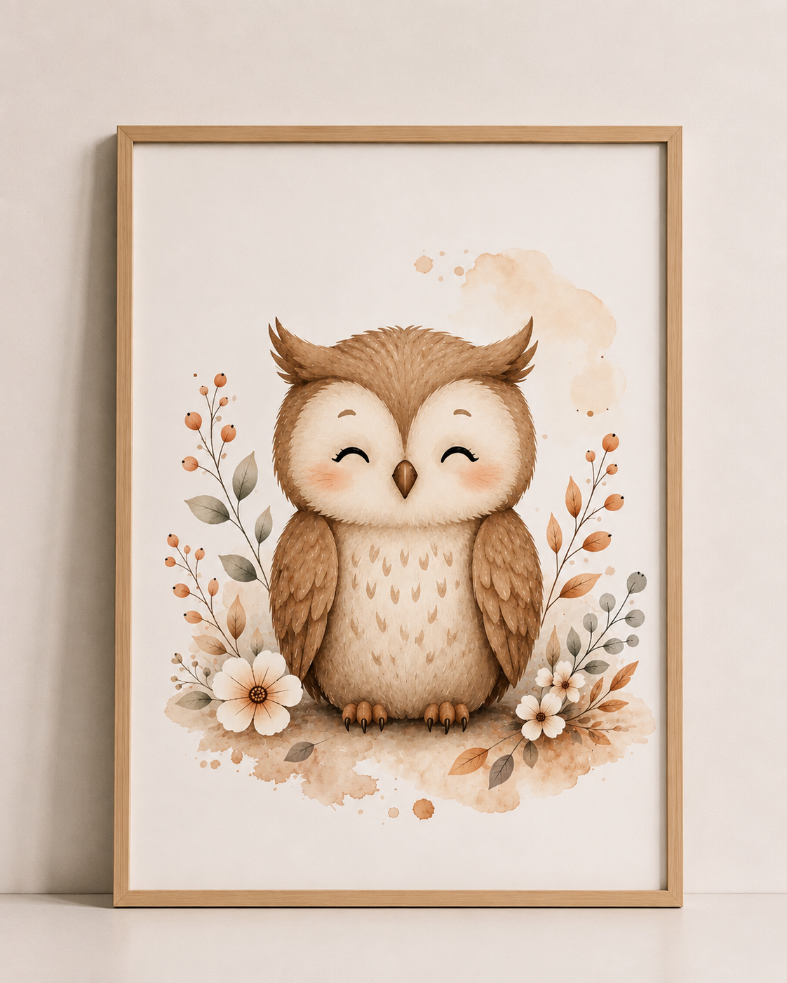 Affiches Bébé Forêt – Ourson, Hérisson et Chouette | Les Petits Veilleurs