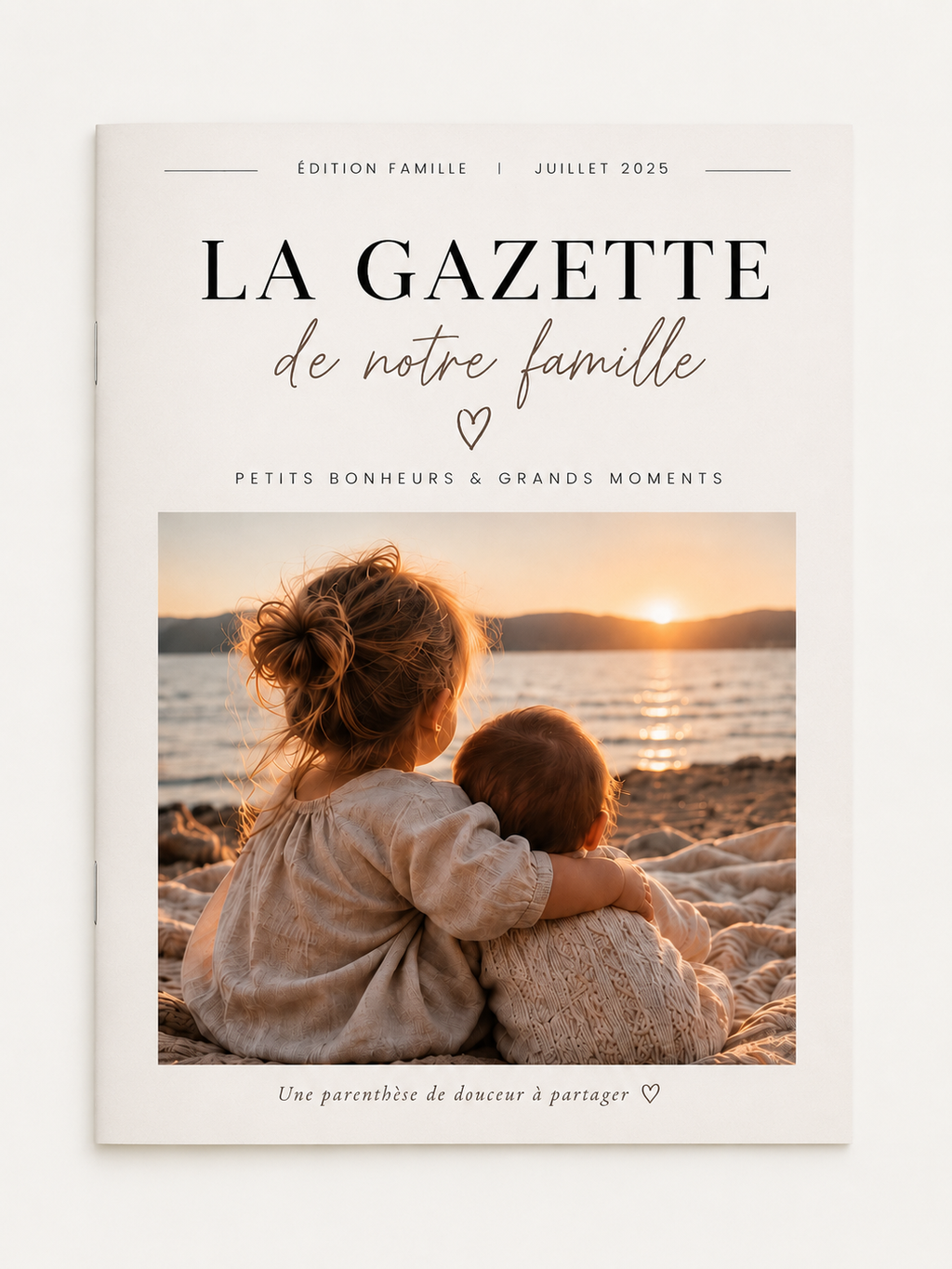 La Gazette de Notre Famille – Livret Souvenir Familial Personnalisé - 8 pages