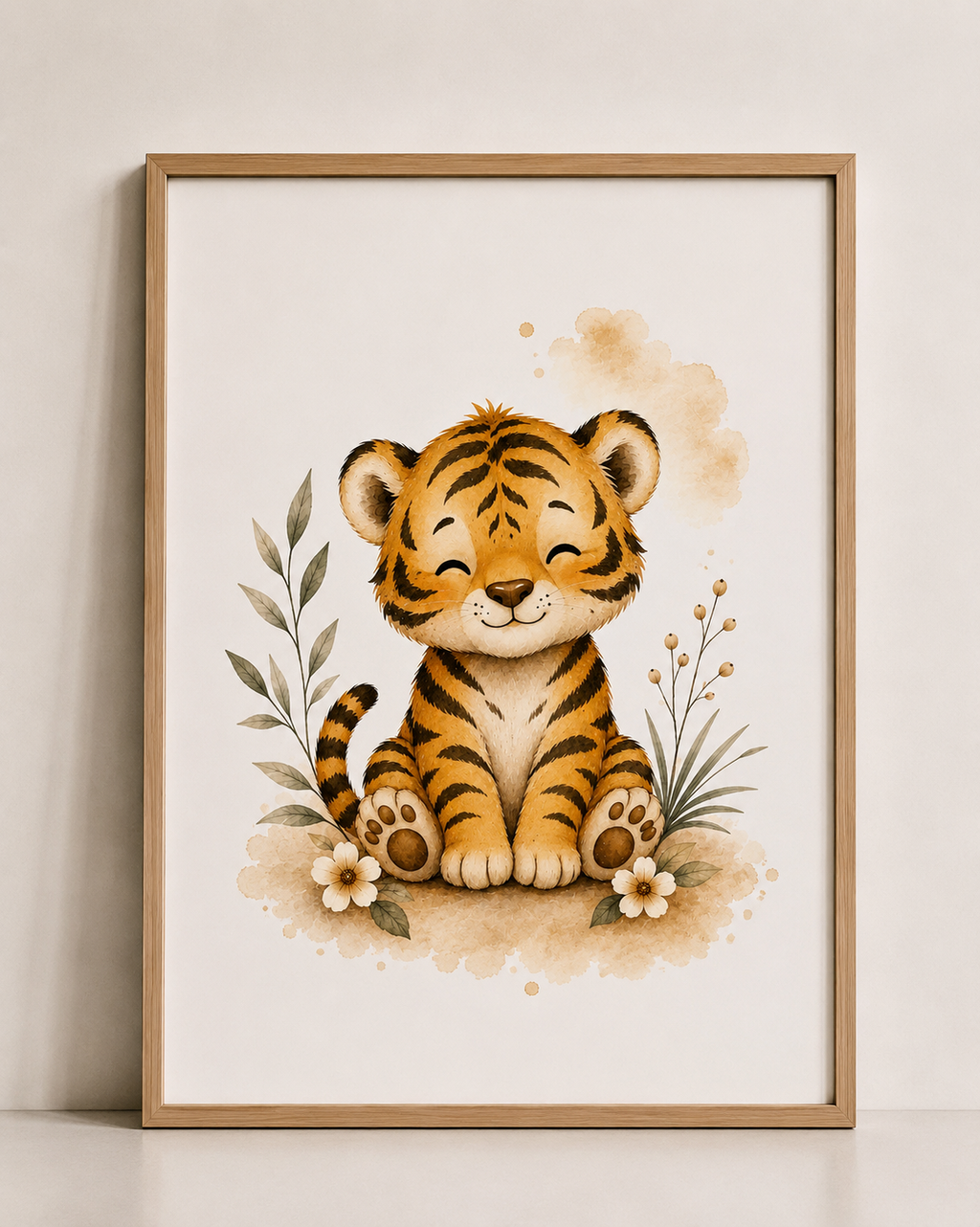 Affiches Bébé Jungle – Panda Roux, Tigre et Singe | Douceurs de la jungle
