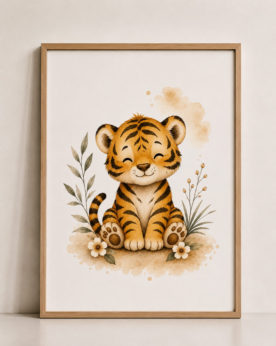 Affiches Bébé Jungle – Panda Roux, Tigre et Singe | Douceurs de la jungle