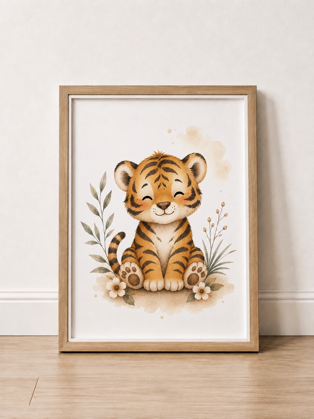 Affiches Bébé Jungle – Panda Roux, Tigre et Singe | Douceurs de la jungle