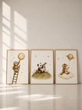 Collection Jungle des étoiles – Affiches chambre bébé jungle et espace