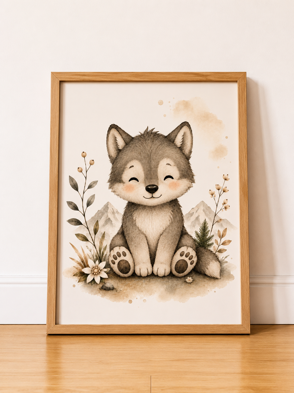 Tendresse des Montagnes – Affiches chambre bébé animaux de montagne
