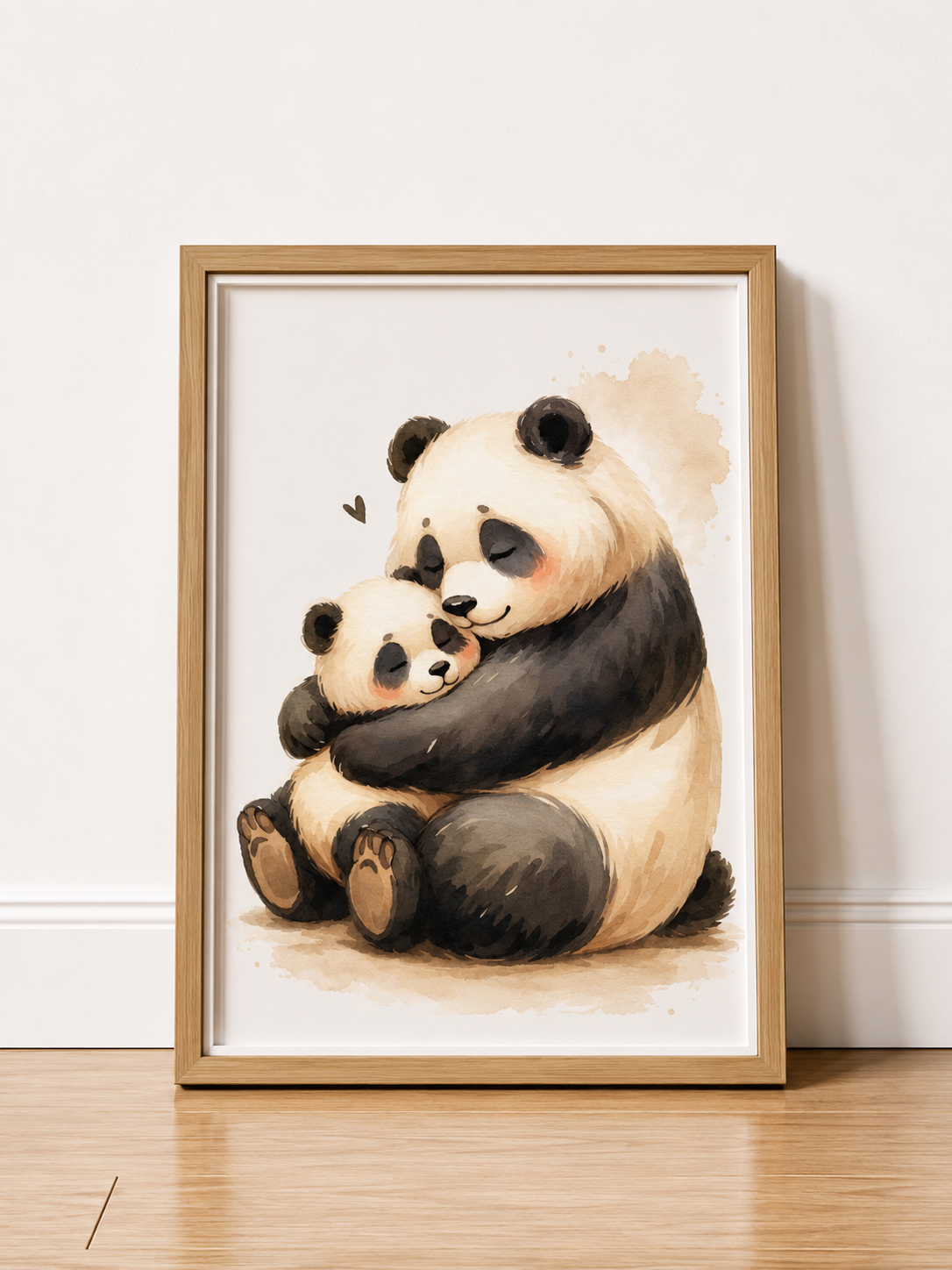 Lot de 3 affiches animaux bébé – Éléphant, Tigre & Panda | Décoration chambre bébé