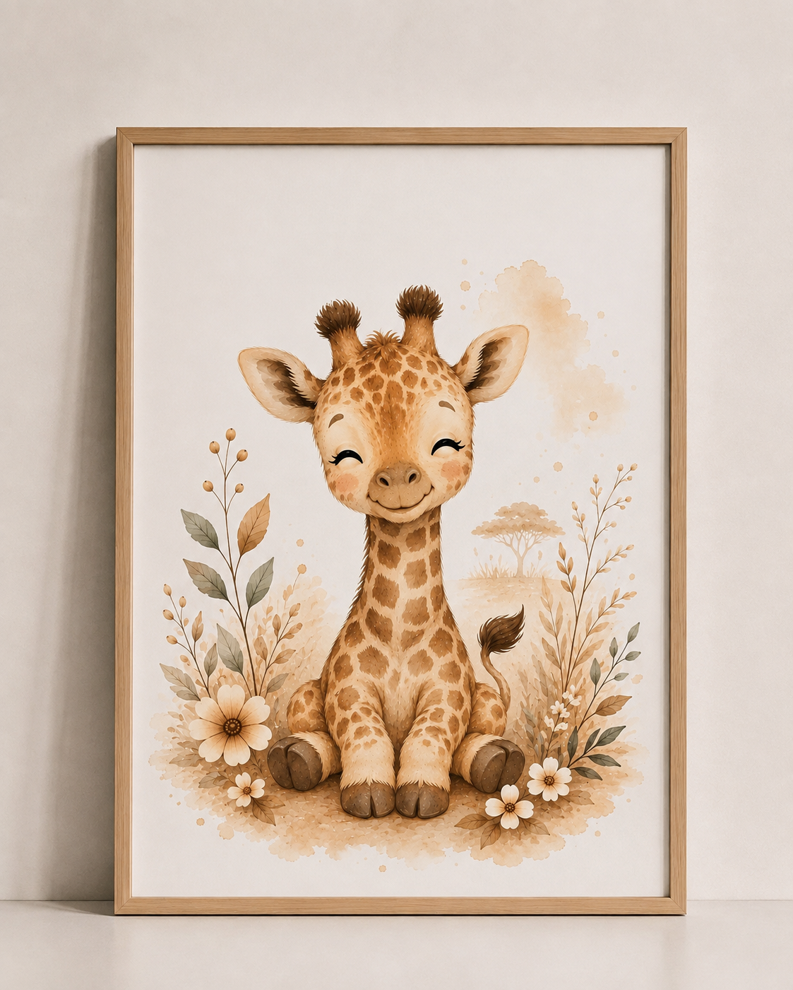 Affiche Girafe
