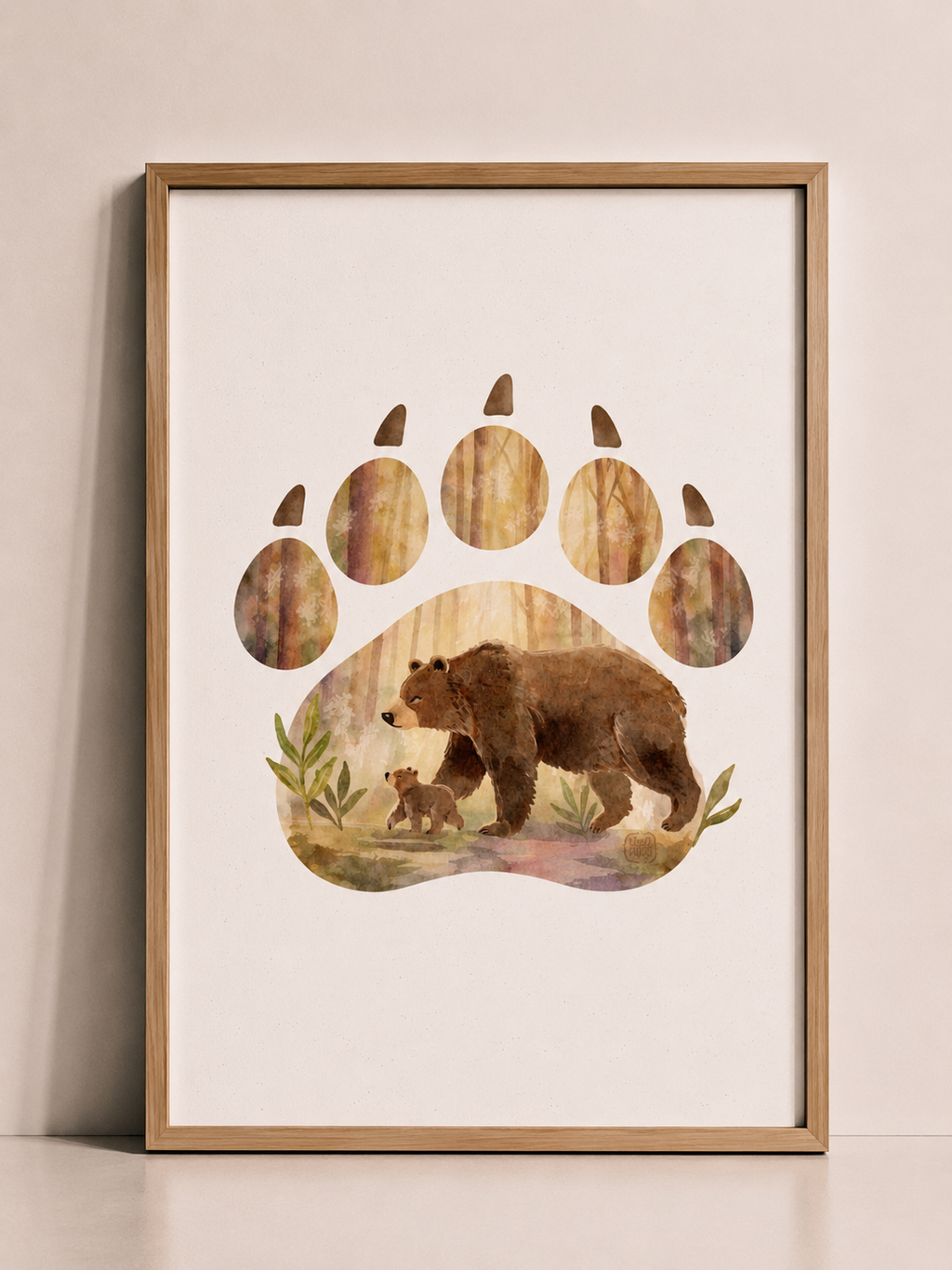 Affiches animaux forêt pour chambre bébé – Esprit de la forêt