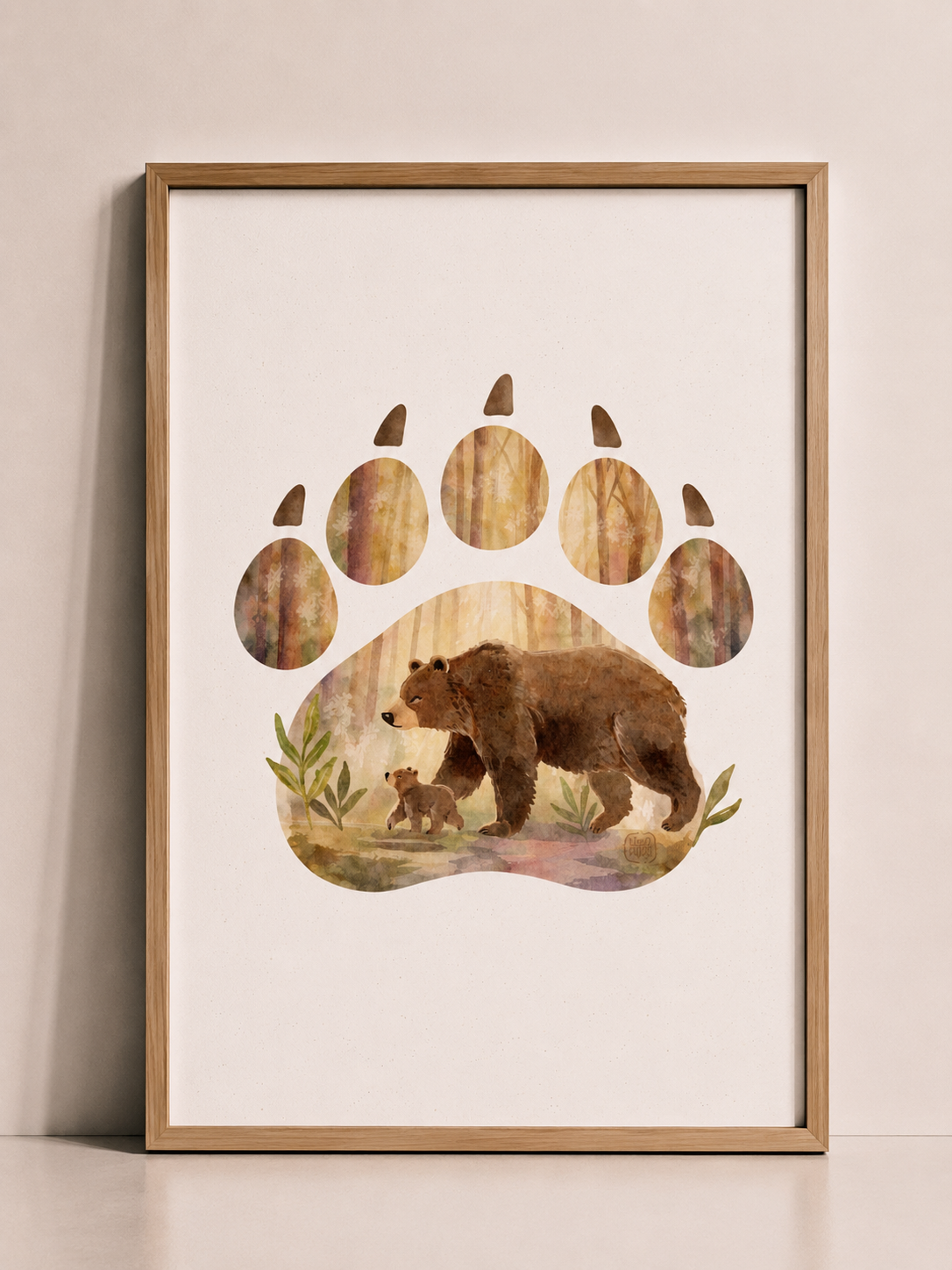 Affiches animaux forêt pour chambre bébé – Esprit de la forêt