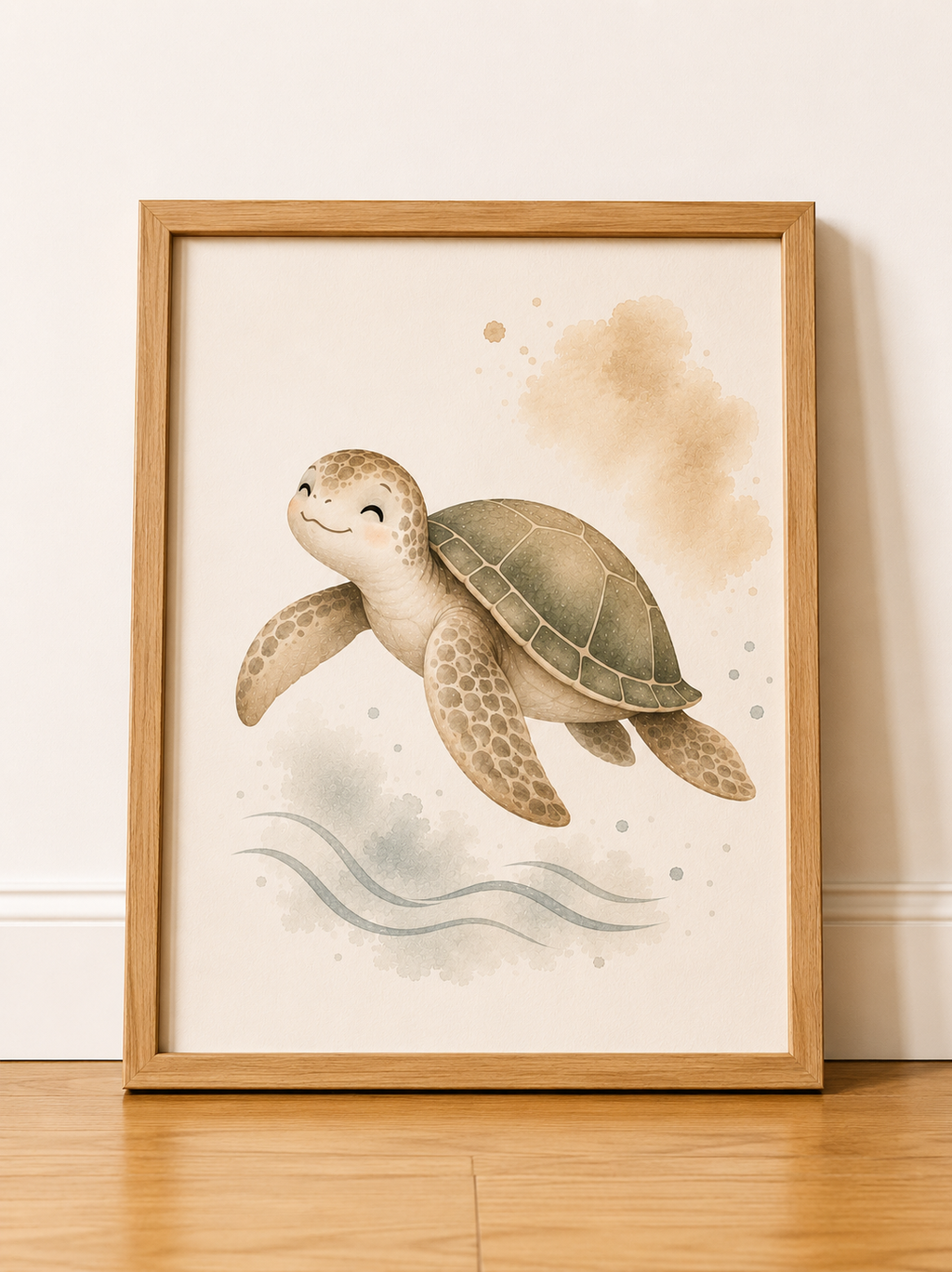 Affiches Bébé Océan – Baleine, Tortue et Dauphin | Caresse de l’Océan