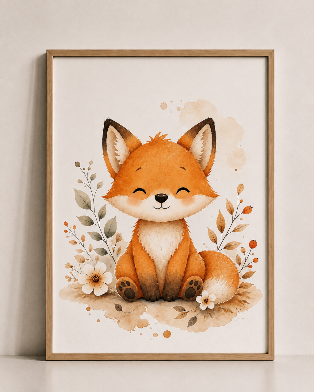 Affiches Bébé Forêt – Faon, Lapin et Renard | Petit Bonheur