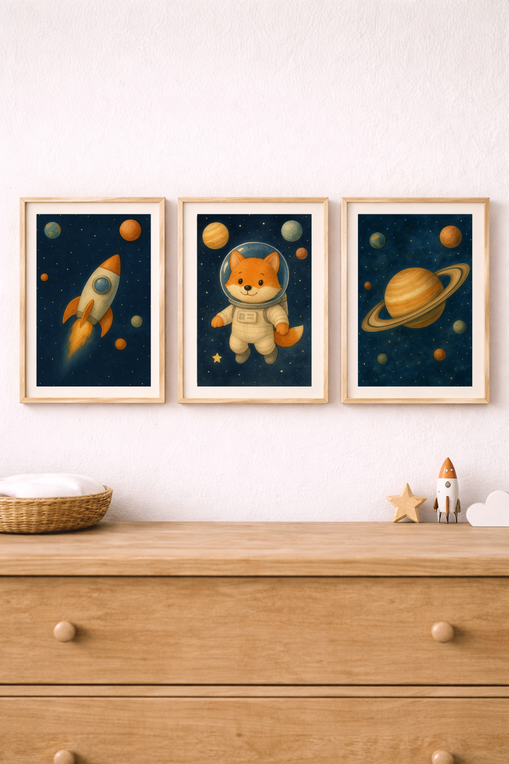 Affiches enfant – Renard astronaute