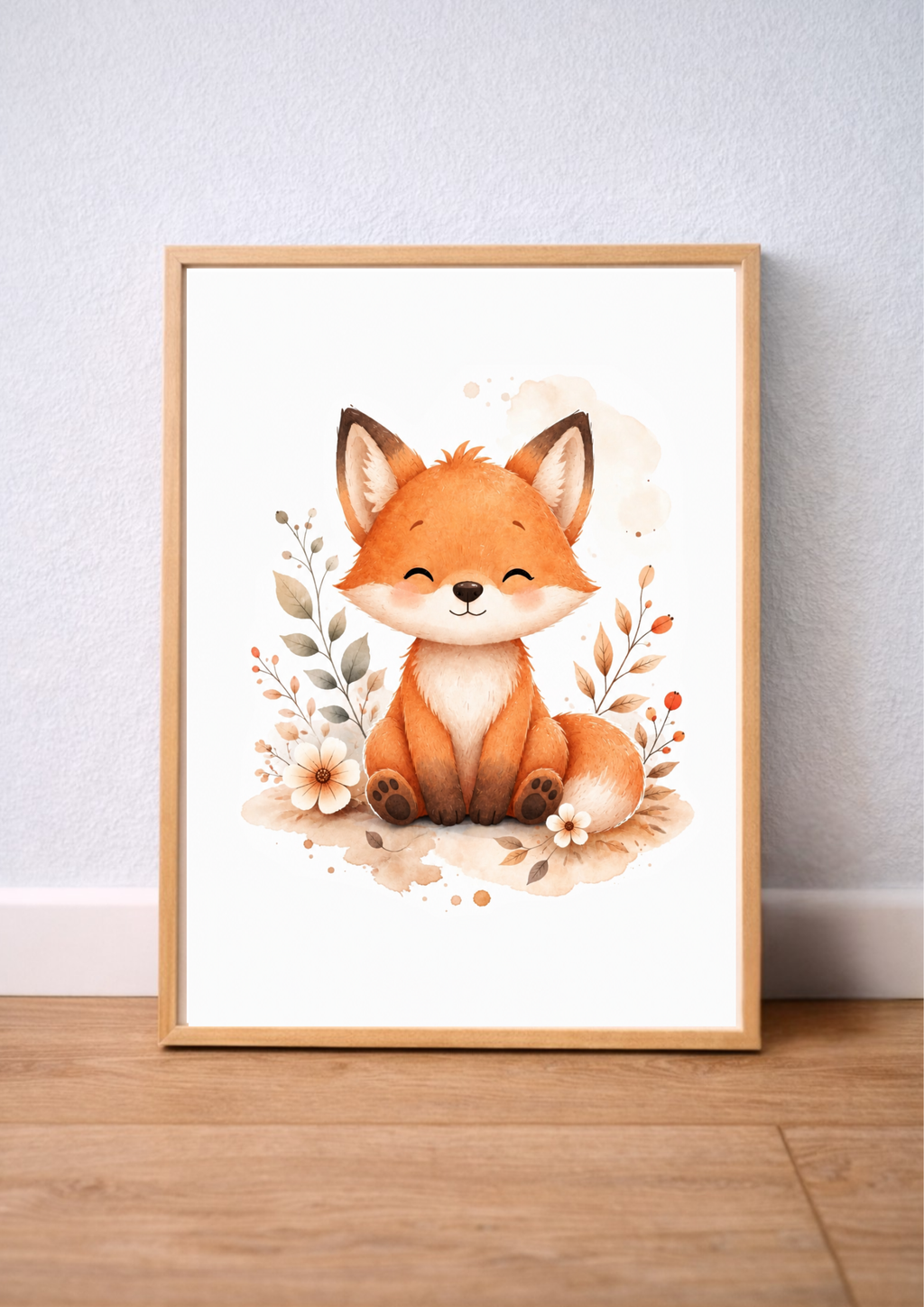 Affiches Bébé Forêt – Faon, Lapin et Renard | Petit Bonheur