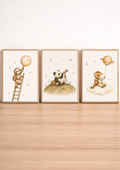 Collection Jungle des étoiles – Affiches chambre bébé jungle et espace