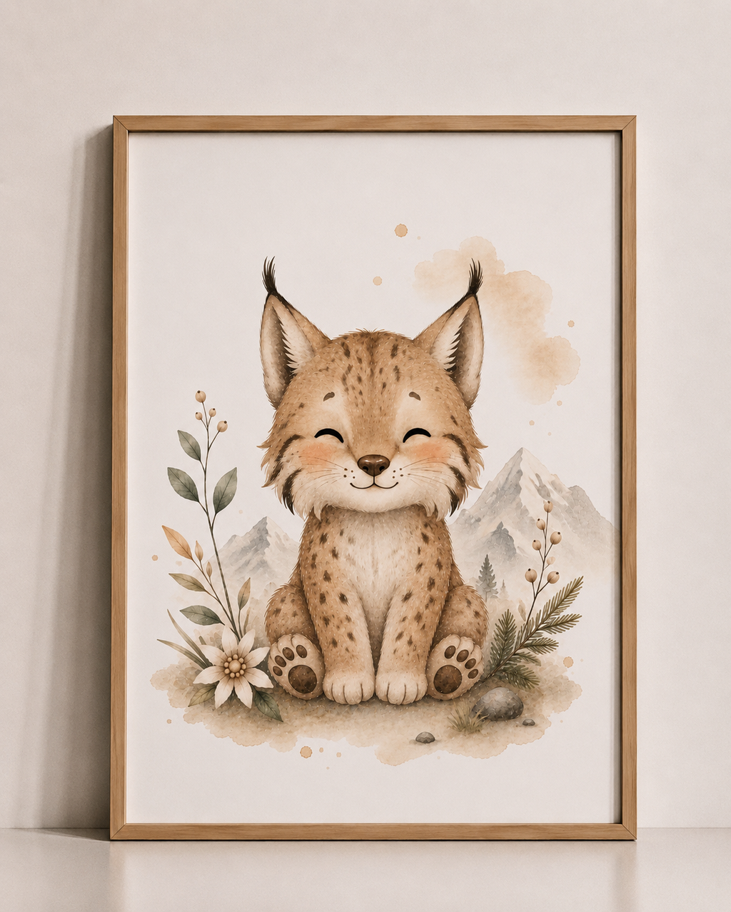 Tendresse des Montagnes – Affiches chambre bébé animaux de montagne