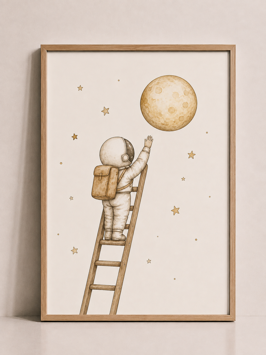 Collection d’affiches enfant – Renards astronautes & ciel étoilé