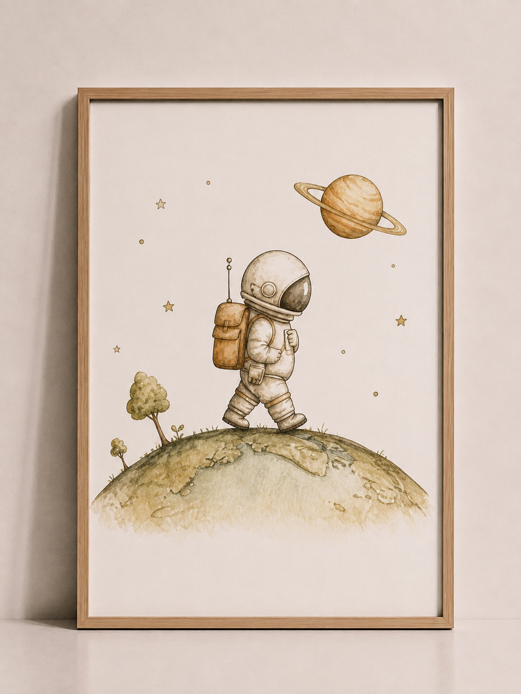 Collection d’affiches enfant – Renards astronautes & ciel étoilé